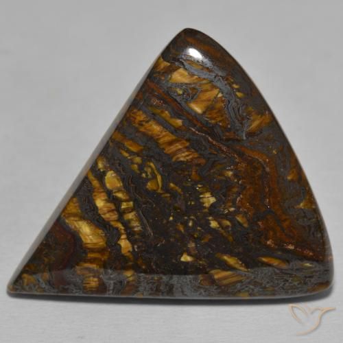 58.53ct Naturel Multicolore Oeil de Tigre Matrice, Trillion, Opaque