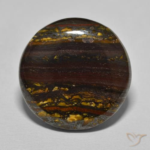 27.40ct Naturel Brun caryer Oeil de Tigre Matrice, Tour, Opaque