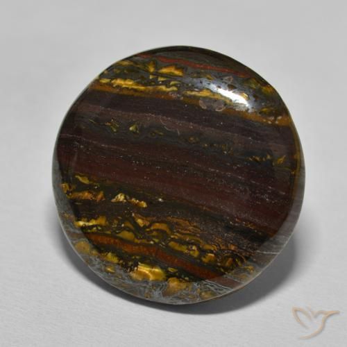 Oeil de Tigre Matrice Brun caryer naturelle Tour, 27.40 ct, Opaque