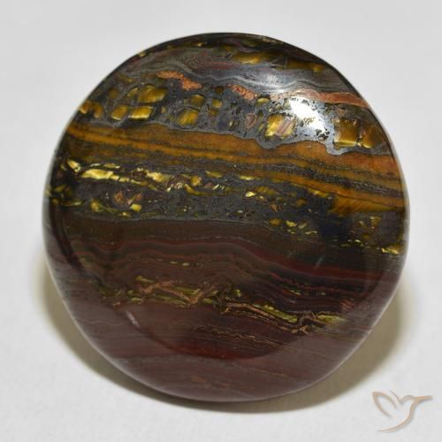 Oeil de Tigre Matrice Multicolore naturelle Tour, 50.88 ct, Opaque