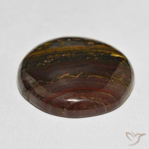 Oeil de Tigre Matrice Multicolore naturelle Tour, 50.88 ct, Opaque