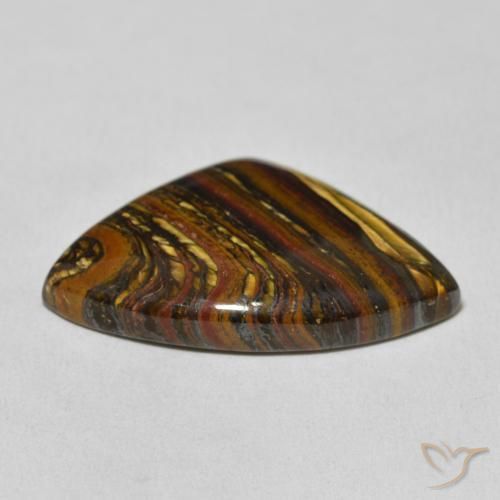 Oeil de Tigre Matrice Multicolore naturelle Fantaisie, 26.35 ct, Opaque