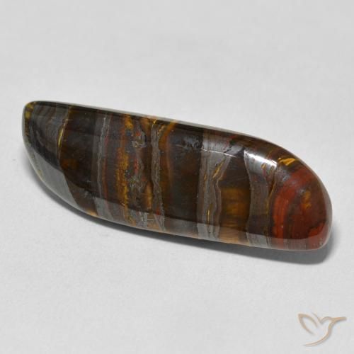 Oeil de Tigre Matrice Multicolore naturelle Fantaisie, 23.75 ct, Opaque