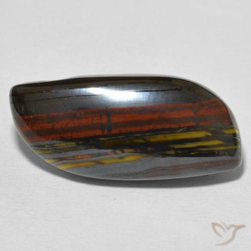 Oeil de Tigre Matrice Multicolore naturelle Fantaisie, 18.34 ct, Opaque
