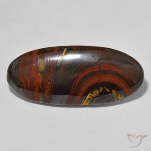 26.75ct Naturel Multicolore Oeil de Tigre Matrice, ovale, Opaque