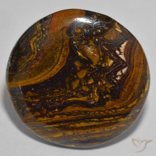52.68ct Naturel Multicolore Oeil de Tigre Matrice, Tour, Opaque