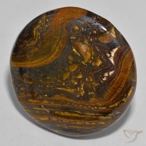 Oeil de Tigre Matrice Multicolore naturelle Tour, 52.68 ct, Opaque