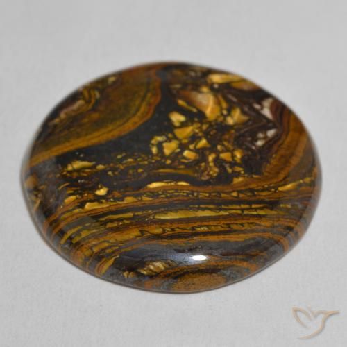 Oeil de Tigre Matrice Multicolore naturelle Tour, 52.68 ct, Opaque
