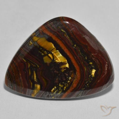 Oeil de Tigre Matrice Multicolore naturelle Fantaisie, 36.54 ct, Opaque