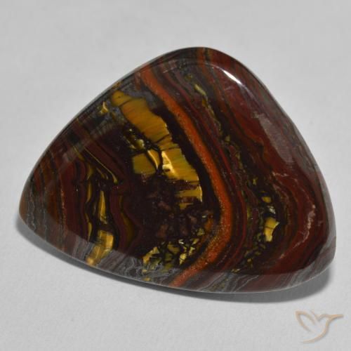 Oeil de Tigre Matrice Multicolore naturelle Fantaisie, 36.54 ct, Opaque