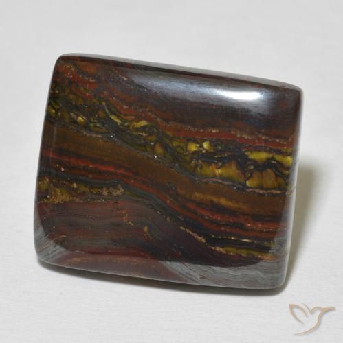 Oeil de Tigre Matrice Multicolore naturelle Baquette, 26.36 ct, Opaque