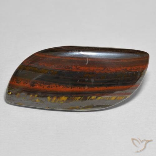 Oeil de Tigre Matrice Multicolore naturelle Fantaisie, 32.54 ct, Opaque
