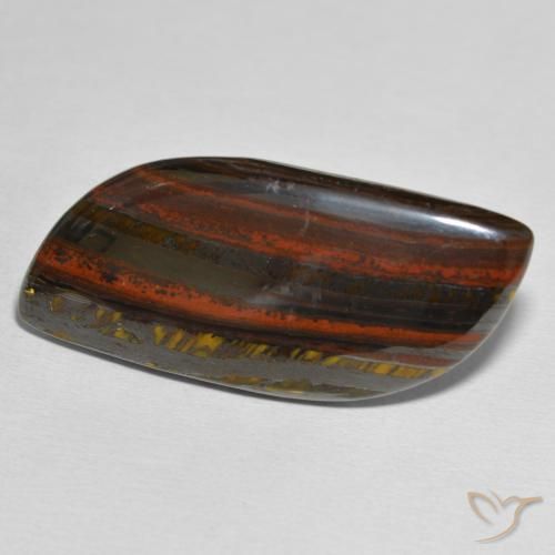 Oeil de Tigre Matrice Multicolore naturelle Fantaisie, 32.54 ct, Opaque