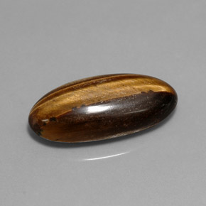 Oeil de Tigre Or Brun naturelle Coupe ovale, 10.15 ct, Opaque