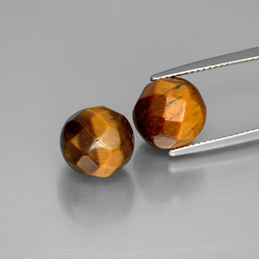 Achetez naturel ct marron tiger's eye gems, sphère / boule, en provenance thaïlande chez gemselect. en stock, livraison internationale!