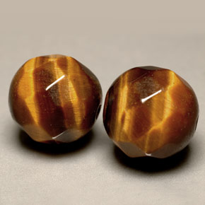 Achetez naturel ct Or Brun Oeil de Tigre gems, Sphère / Boule, En provenance Thaïlande chez GemSelect. En stock, livraison internationale!