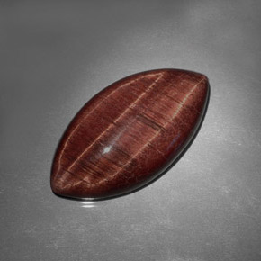 Oeil de Tigre Or Brun naturelle Marquise, 31.77 ct, Opaque