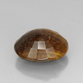 Tiger's eye marron naturelle coupe ovale, 25,78 ct, opaque