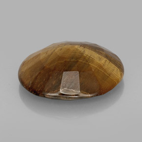 Oeil de Tigre Or Brun naturelle Coupe ovale, 16.94 ct, Opaque
