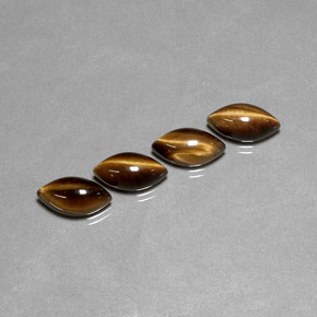 Achetez naturel ct marron tiger's eye gems, marquise, en provenance namibie chez gemselect. en stock, livraison internationale!