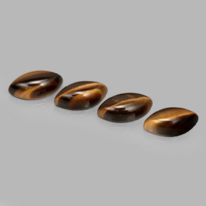 Achetez naturel ct marron tiger's eye gems, marquise, en provenance namibie chez gemselect. en stock, livraison internationale!