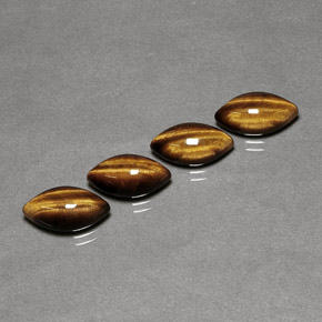 Achetez naturel ct marron tiger's eye gems, marquise, en provenance namibie chez gemselect. en stock, livraison internationale!