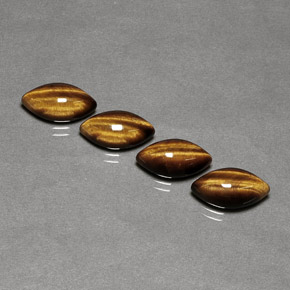 Achetez naturel ct marron tiger's eye gems, marquise, en provenance namibie chez gemselect. en stock, livraison internationale!
