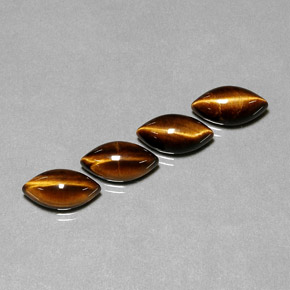 Achetez naturel ct marron tiger's eye gems, marquise, en provenance namibie chez gemselect. en stock, livraison internationale!