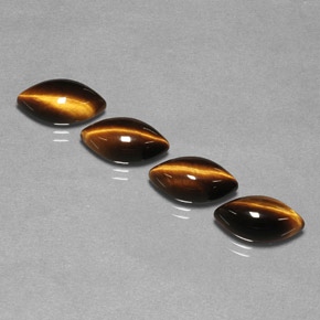 Achetez naturel ct Or Brun Oeil de Tigre gems, Marquise, En provenance Namibie chez GemSelect. En stock, livraison internationale!