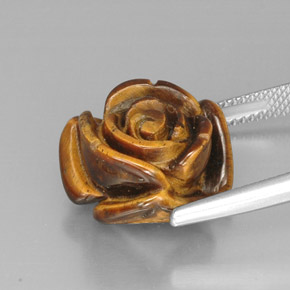 Tiger's eye multicolore naturelle forme fantaisie, 12,41 ct, opaque