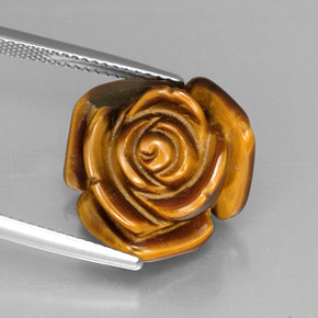 Tiger's eye multicolore naturelle forme fantaisie, 12,37 ct, opaque