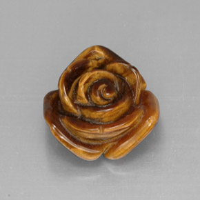 Tiger's eye multicolore naturelle forme fantaisie, 11,35 ct, opaque