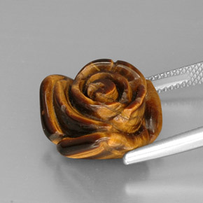Tiger's eye multicolore naturelle forme fantaisie, 13,03 ct, opaque