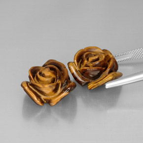Achetez naturel ct marron tiger's eye gems, forme fantaisie, en provenance thaïlande chez gemselect. en stock, livraison internationale!