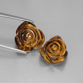 Achetez naturel ct Or Brun Oeil de Tigre gems, Forme fantaisie, En provenance Thaïlande chez GemSelect. En stock, livraison internationale!