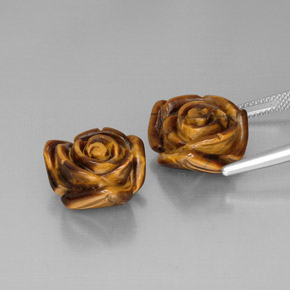 Achetez naturel ct Or Brun Oeil de Tigre gems, Forme fantaisie, En provenance Thaïlande chez GemSelect. En stock, livraison internationale!