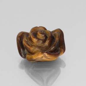 Tiger's eye marron naturelle forme fantaisie, 9,71 ct, opaque