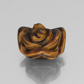 Tiger's eye marron naturelle forme fantaisie, 10,61 ct, opaque