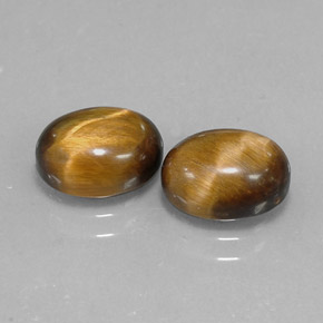 Achetez naturel ct marron tiger's eye gems, coupe ovale, en provenance namibie chez gemselect. en stock, livraison internationale!