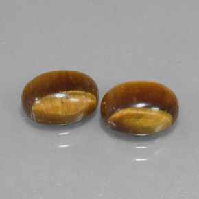Achetez naturel ct marron tiger's eye gems, coupe ovale, en provenance namibie chez gemselect. en stock, livraison internationale!