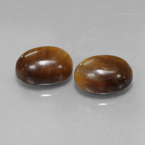 Achetez naturel ct Or Brun Oeil de Tigre gems, Coupe ovale, En provenance Thaïlande chez GemSelect. En stock, livraison internationale!