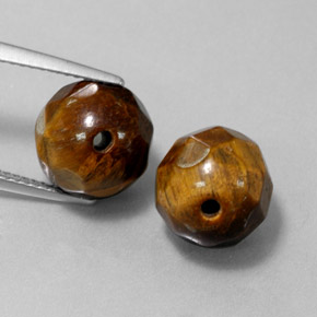 Achetez naturel ct marron tiger's eye gems, sphère / boule, en provenance thaïlande chez gemselect. en stock, livraison internationale!