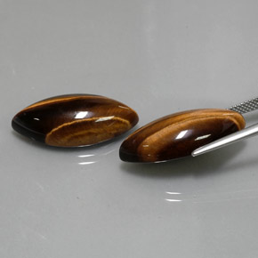 Achetez naturel ct Or Brun Oeil de Tigre gems, Marquise, En provenance Thaïlande chez GemSelect. En stock, livraison internationale!