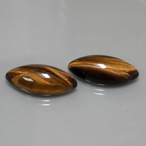 Achetez naturel ct marron tiger's eye gems, marquise, en provenance thaïlande chez gemselect. en stock, livraison internationale!