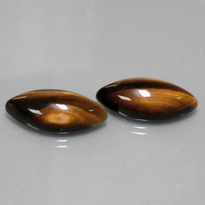 Achetez naturel ct marron tiger's eye gems, marquise, en provenance thaïlande chez gemselect. en stock, livraison internationale!