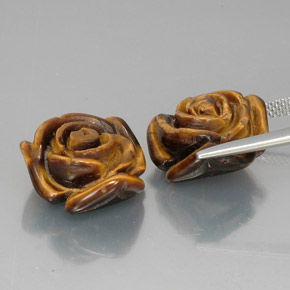 Achetez naturel ct Or Brun Oeil de Tigre gems, Forme fantaisie, En provenance Thaïlande chez GemSelect. En stock, livraison internationale!