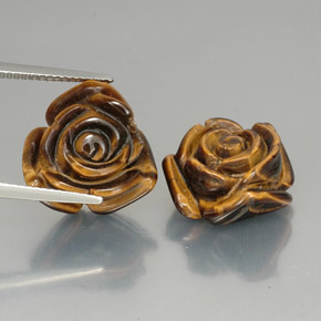 Achetez naturel ct marron tiger's eye gems, forme fantaisie, en provenance thaïlande chez gemselect. en stock, livraison internationale!