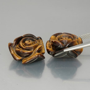 Achetez naturel ct marron tiger's eye gems, forme fantaisie, en provenance thaïlande chez gemselect. en stock, livraison internationale!