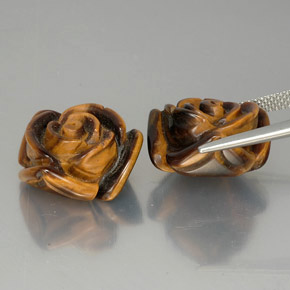 Achetez naturel ct marron tiger's eye gems, forme fantaisie, en provenance thaïlande chez gemselect. en stock, livraison internationale!