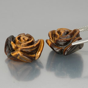 Achetez naturel ct marron tiger's eye gems, forme fantaisie, en provenance thaïlande chez gemselect. en stock, livraison internationale!